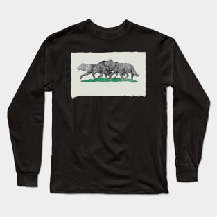 Bob Weir And Wolf Long Sleeve T-Shirt